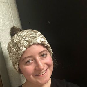 Homemade knit headband